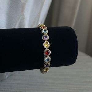 Multicolor CZ candy gold Bracelet